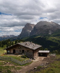 Fototapeta na wymiar lovely summer alpine scenery