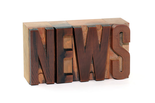 News - letterpress type