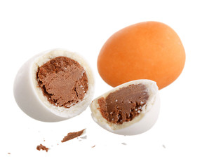 almonds in the chocolate.