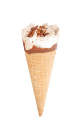 ice cream in the cone