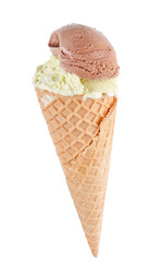ice cream in the cone