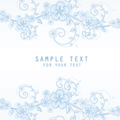 abstract floral background with place for your text