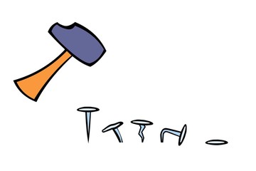Hammer and nails