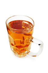 Beer glasses isolated on the white background