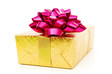 Gift box isolated on the white background