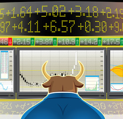 bull market(vector, CMYK)