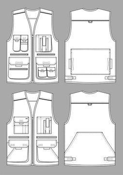 The Green Pepper Pattern F781 Oakridge Hunter's Vest Multi-sized Pattern  Chest Sizes Small Through Extra Large, Paper Vest Template
