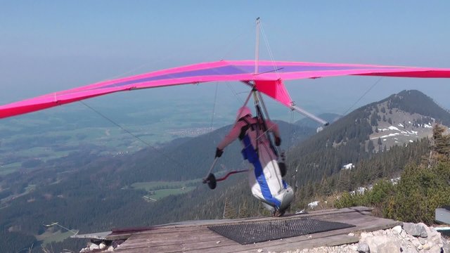 Deltasegler Abflug Video Paragliding