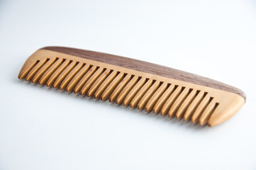 Handmade wooden comb (hairbrush)
