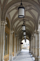 Naklejka premium Arch with Lanterns