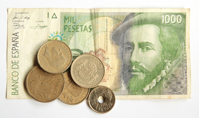 Old Spanish Pesetas