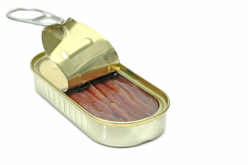 Lata de anchoas en conservas