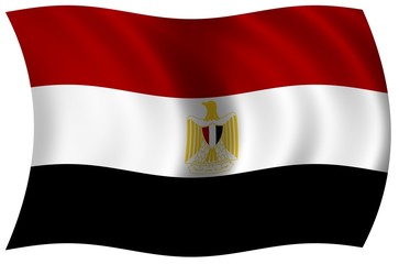 Naklejka premium Nationalfahne von Ägypten