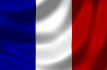 Naklejka premium Nationalfahne von Frankreich
