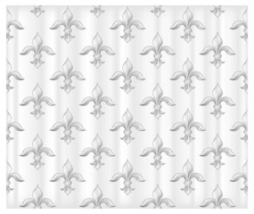 Fleur white background