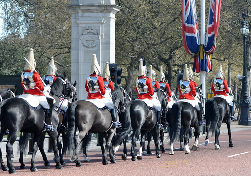 The Horseguards on the streets of London