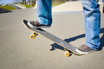 Skateboarder conceptual image.