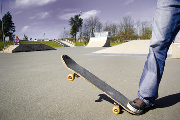 Skateboarder conceptual image.