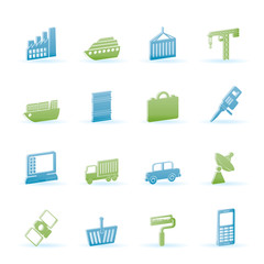 Industry and Business icons - vector icon set