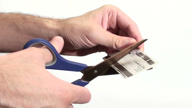 Cutting credit card - HD