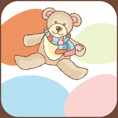 cute baby arrival announcement card