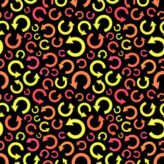 Seamless pattern with arrows