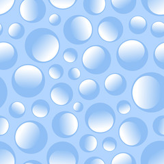Seamless pattern with water drops. Vector illustration.