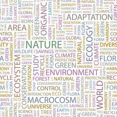 Obraz premium NATURE. Seamless vector background.