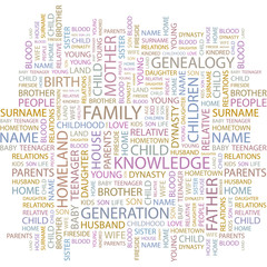 Fototapeta premium FAMILY. Wordcloud illustration.