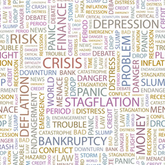 CRISIS. Seamless vector background.