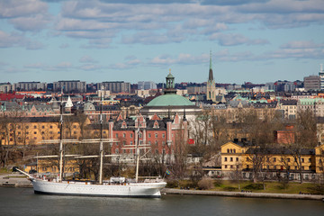 Aerial view on Stockholm, Sweden