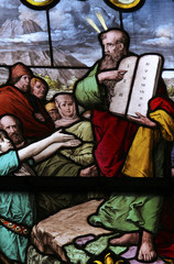 Obraz premium Moses and the Stone Tablets