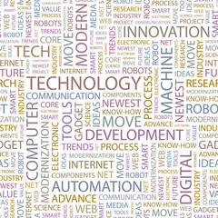 TECHNOLOGY. Seamless vector background.