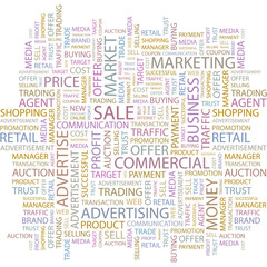 Fototapeta premium SALE. Word collage on white background.