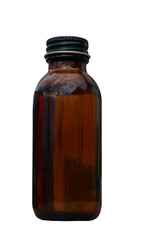 Old brown medicine bottle