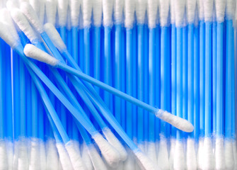 Cotton buds many