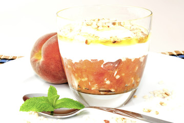 Peach dessert