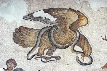 Eagle and Snake, mosaic