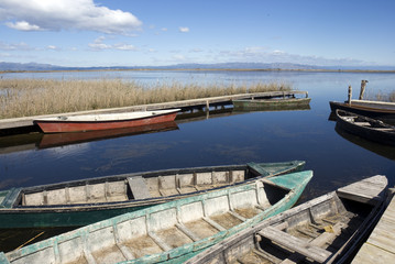 Boote am Ebrodelta