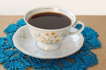 cup of black hot coffee