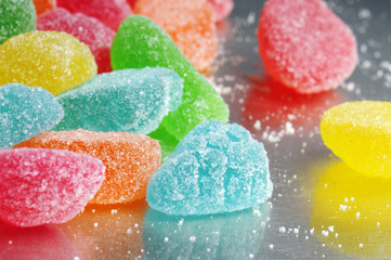 caramelle di gelatina colorate