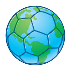 Planet Earth World Cup Soccer Ball © fizzgig