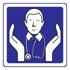 Doctor sign vector