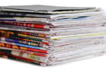 stack of newspaper