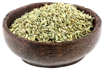 bol de fenouil, fond blanc