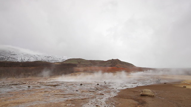 Geysir, large eruption