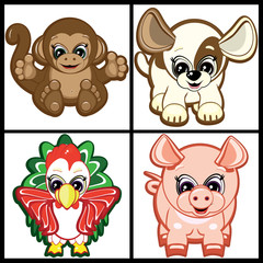 Set of Little Animals - symbols of the Chinese horoscope