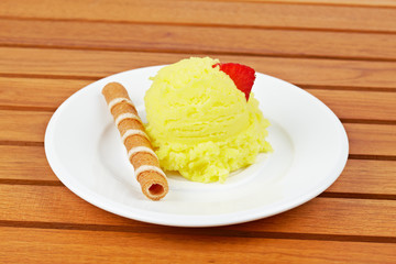 Vanilla ice cream