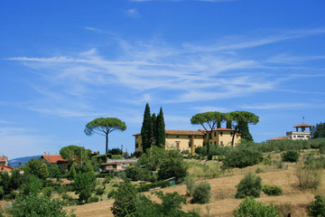 Fototapeta na wymiar Toskania. Nieruchomości w prowincji Siena