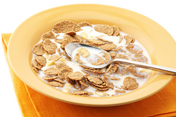 Breakfast cereal with milk